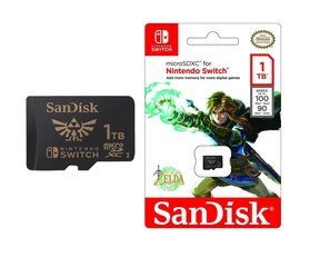 SanDisk MicroSDXC Zelda Edition 1TB Nintendo Switch/Lite hinta ja tiedot | Sandisk Kamerat ja tarvikkeet | hobbyhall.fi
