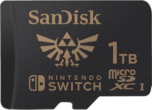 SanDisk MicroSDXC Zelda Edition 1TB Nintendo Switch/Lite hinta ja tiedot | Sandisk Kamerat ja tarvikkeet | hobbyhall.fi