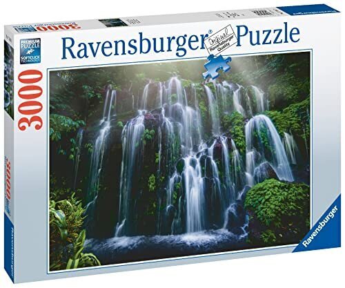 Ravensburger - Waterfall Retreat Bali 3000p (10217116) hinta ja tiedot | Palapelit | hobbyhall.fi