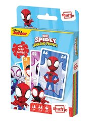 Shuffle Fun 4in1 Marvel Spidey -korttipeli ja Super-Ystävät hinta ja tiedot | Lautapelit ja älypelit | hobbyhall.fi