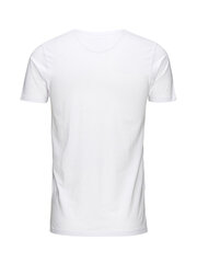 JJEBASIC V-Kaula TEE 12059219 OPT WHITE miesten t-paita hinta ja tiedot | Miesten T-paidat | hobbyhall.fi