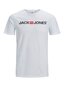 JACK & JONES miesten t-paita 12184987*02, valkoinen hinta ja tiedot | Miesten T-paidat | hobbyhall.fi