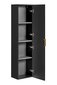 Kylpyhuonekaappi ADEL BLACK 80-01-B-1D hinta ja tiedot | Kylpyhuonekaapit | hobbyhall.fi