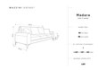 Kolmen istuttava sohva Mazzini Sofas Madara 222 cm, beige hinta ja tiedot | Sohvat ja vuodesohvat | hobbyhall.fi