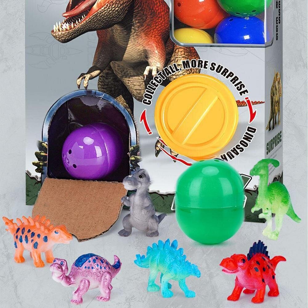 Dinosaurusmunat - yllätys Cooler Stuff Co, 6 kpl hinta ja tiedot | Poikien lelut | hobbyhall.fi