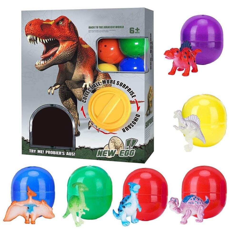 Dinosaurusmunat - yllätys Cooler Stuff Co, 6 kpl hinta ja tiedot | Poikien lelut | hobbyhall.fi