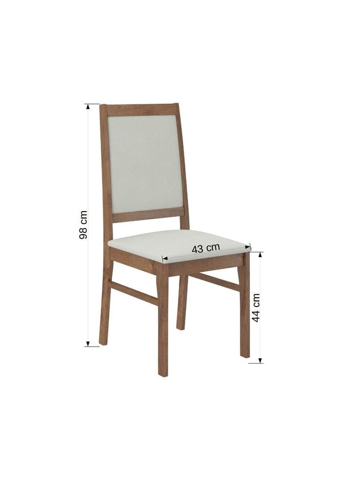 Tuoli K68, ruskea/beige hinta ja tiedot | Ruokapöydän tuolit | hobbyhall.fi