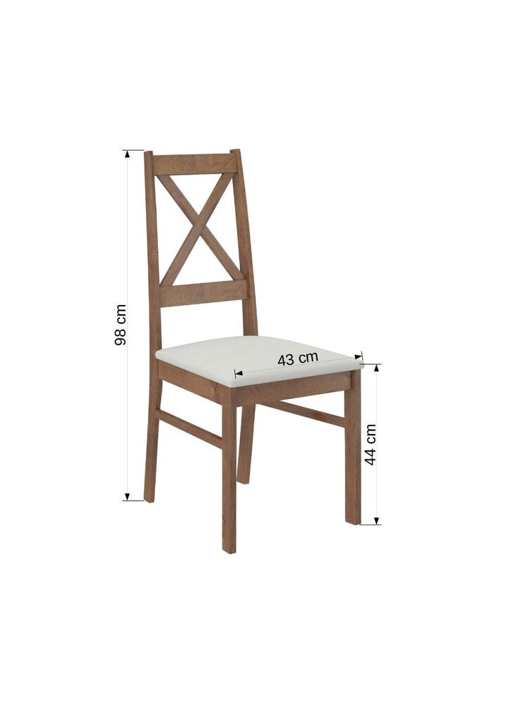 Tuoli K67, beige/musta hinta ja tiedot | Ruokapöydän tuolit | hobbyhall.fi