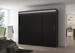 Antos Led-valaistuskaappi 250, mustan värinen hinta ja tiedot | Kaapit | hobbyhall.fi
