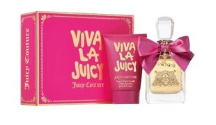 Juicy Couture Viva La Juicy -hajuvesisetti naisille: hajuvesi, 100 ml + vartalovoide, 125 ml. hinta ja tiedot | Naisten hajuvedet | hobbyhall.fi
