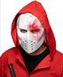 Halloween-naamio Bloody Friday 13., valkoinen-punainen hinta ja tiedot | Naamiaisasut | hobbyhall.fi