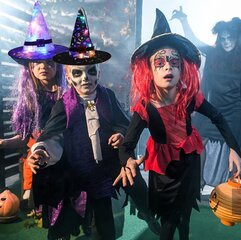 Halloween noitahattu LED-valolla hinta ja tiedot | Naamiaisasut | hobbyhall.fi