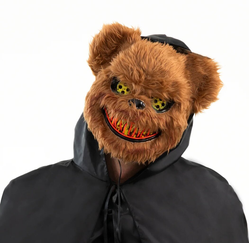 Naamio Halloween Bear LED-valolla hinta ja tiedot | Naamiaisasut | hobbyhall.fi