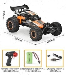 Kauko-ohjattava RC Formula Auto 1:10, 2 akkua 7,4V hinta ja tiedot | Cooler Stuff Co Lapset | hobbyhall.fi