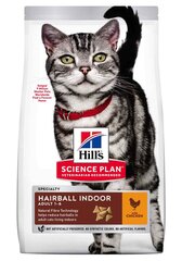 Kissan kuivaruoka Hill's Science Plan Hairball & Indoor Adult kana, 0,3 kg hinta ja tiedot | Kissan kuivaruoka | hobbyhall.fi