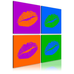 Kuva - Kisses: Pop art hinta ja tiedot | Taulut | hobbyhall.fi