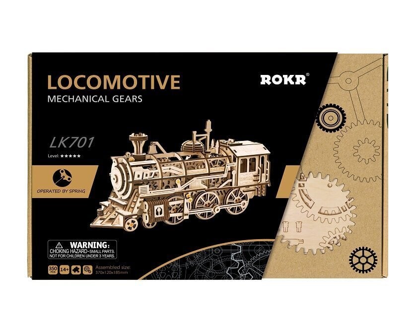 Robotime Locomotive Koottava Veturi hinta ja tiedot | LEGOT ja rakennuslelut | hobbyhall.fi