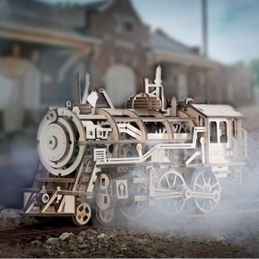 Robotime Locomotive Koottava Veturi hinta ja tiedot | LEGOT ja rakennuslelut | hobbyhall.fi