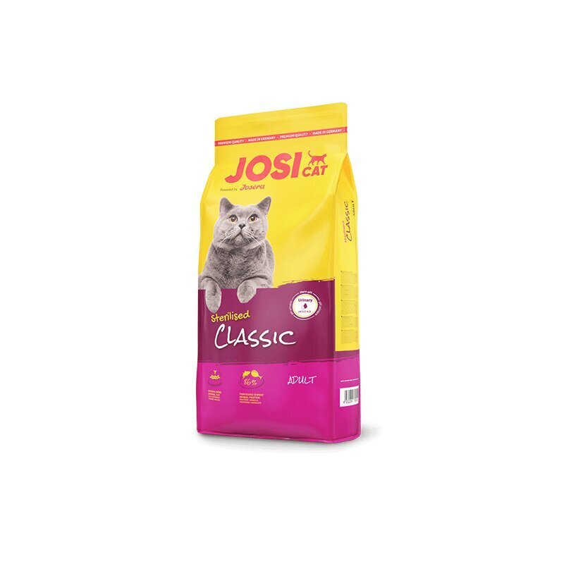 Josera JosiCat Classic steriloiduille aikuisille kissoille, 1,9 kg hinta ja tiedot | Kissan kuivaruoka | hobbyhall.fi