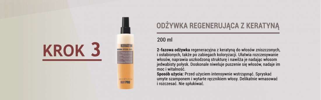 Korjaava hiusnaamio vaurioituneille hiuksille keratiinilla KayPro, 1000 ml hinta ja tiedot | Naamiot, öljyt ja seerumit | hobbyhall.fi