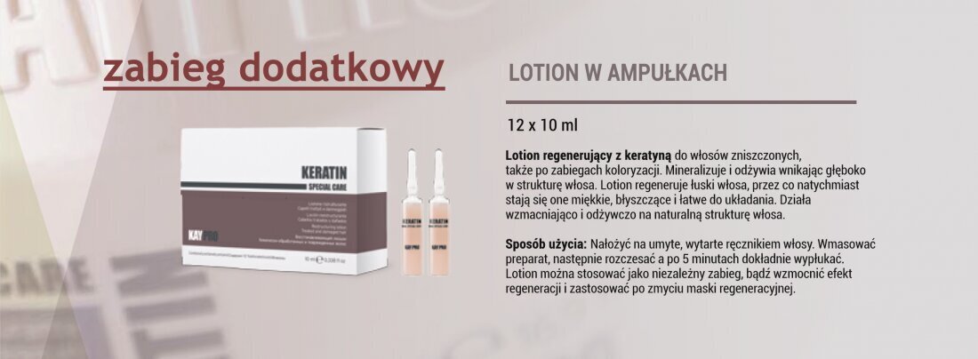 Korjaava shampoo vaurioituneille hiuksille keratiinilla KayPro, 1000 ml hinta ja tiedot | Shampoot | hobbyhall.fi