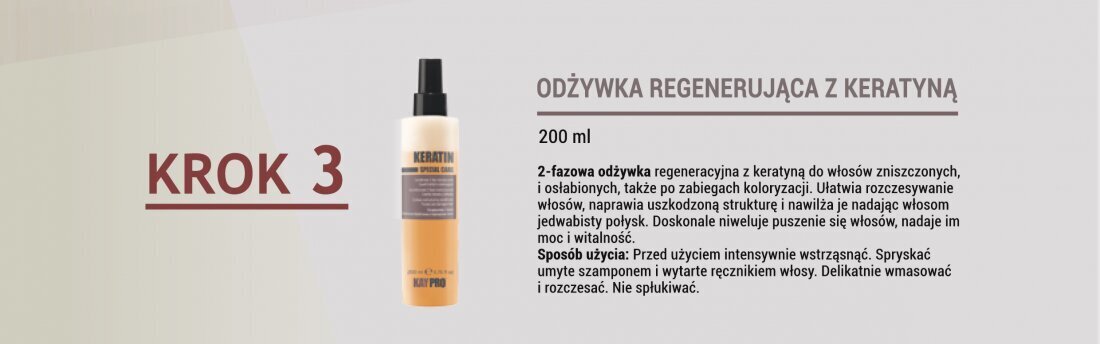 Korjaava shampoo vaurioituneille hiuksille keratiinilla KayPro, 1000 ml hinta ja tiedot | Shampoot | hobbyhall.fi