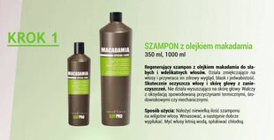 Makadamiaöljyä sisältävä korjaava shampoo kuiville hiuksille KayPro, 1000 ml hinta ja tiedot | Shampoot | hobbyhall.fi