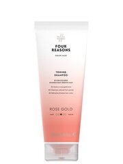 Four Reasons sävyttävä ja hoitava shampoo värjätyille hiuksille - Rose Gold - 250ml hinta ja tiedot | Shampoot | hobbyhall.fi