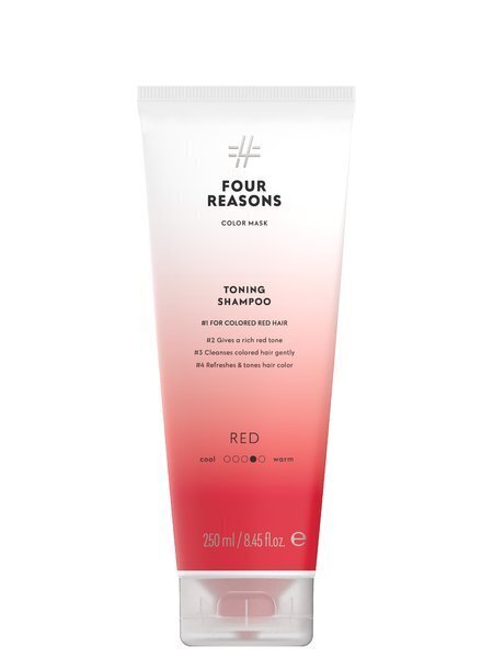 Four Reasons sävyttävä ja hoitava shampoo värjätyille hiuksille Red 250ml hinta ja tiedot | Shampoot | hobbyhall.fi