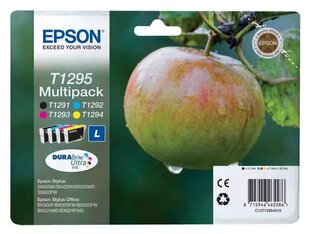Alkuperäinen multipakkaus mustepatruuna Epson T1295 (BK/C/M/Y) hinta ja tiedot | Mustekasetit | hobbyhall.fi