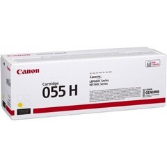 Alkuperäinen Canon 055 (3013C002) Yellow 2.100 lk hinta ja tiedot | Laserkasetit | hobbyhall.fi