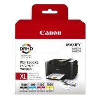 Canon Ink PGI-1500 XL B/C/M/Y (9182B004) hinta ja tiedot | Mustekasetit | hobbyhall.fi