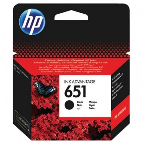 HP Ink No.651 Black (C2P10AE) hinta ja tiedot | Mustekasetit | hobbyhall.fi