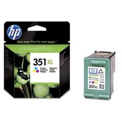 Alkuperäinen mustekasetti HP 351XL (CB338) Color 580 lk hinta ja tiedot | Mustekasetit | hobbyhall.fi