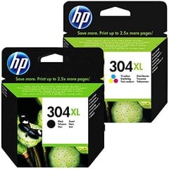 Alkuperäinen multipakkaus mustepatruuna HP 304XL Black + HP 304XL TriColor hinta ja tiedot | Mustekasetit | hobbyhall.fi