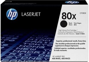 Alkuperäinen HP 80X (CF280X) Black 6.900 lk hinta ja tiedot | Laserkasetit | hobbyhall.fi
