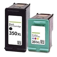 Multipakkaus tarvikemustepatruuna korvaa HP 350XL Black + HP 351XL TriColor hinta ja tiedot | Mustekasetit | hobbyhall.fi