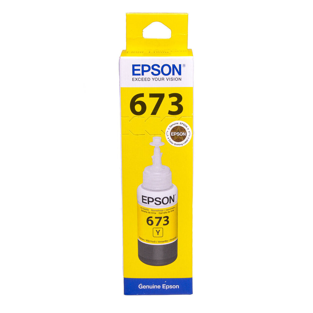 Alkuperäinen TINT Epson T6734 70ml Yellow hinta ja tiedot | Mustekasetit | hobbyhall.fi