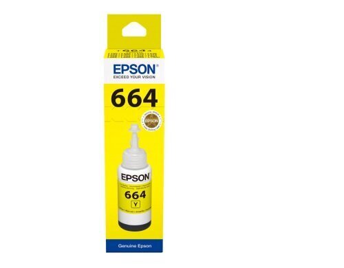 Alkuperäinen TINT Epson T6644 Yellow 70ml hinta ja tiedot | Mustekasetit | hobbyhall.fi