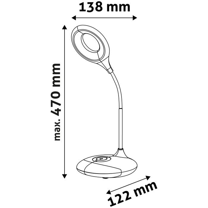 Avide LED Ladattava pöytävalaisin 4W RGB valkoinen hinta ja tiedot | Pöytävalaisimet | hobbyhall.fi