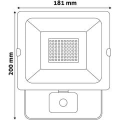 LED SMD-kohdevalo liiketunnistimella Avide 1x30W hinta ja tiedot | Avide Piha ja puutarha | hobbyhall.fi