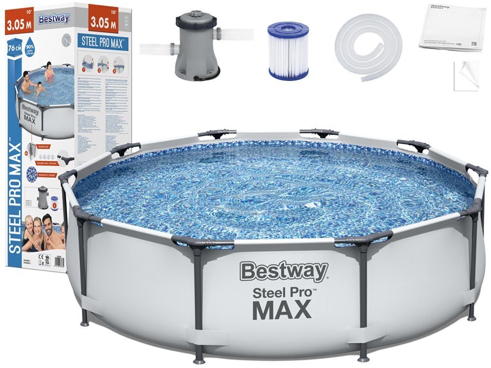 Bestway "Steel Pro Max" 305 x 76 cm hinta ja tiedot | Uima-altaat | hobbyhall.fi