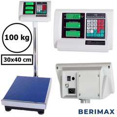 BERIMAX alustava vaaka PF100 (100 kg, 30x40) BRM_5907451318379 hinta ja tiedot | Teollisuusvaa'at | hobbyhall.fi