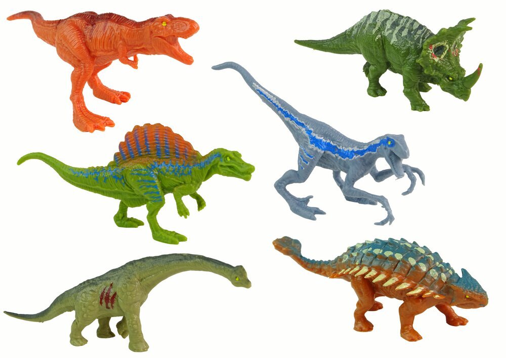 Dinosaurusfiguurisarja, 12 kpl hinta ja tiedot | Poikien lelut | hobbyhall.fi