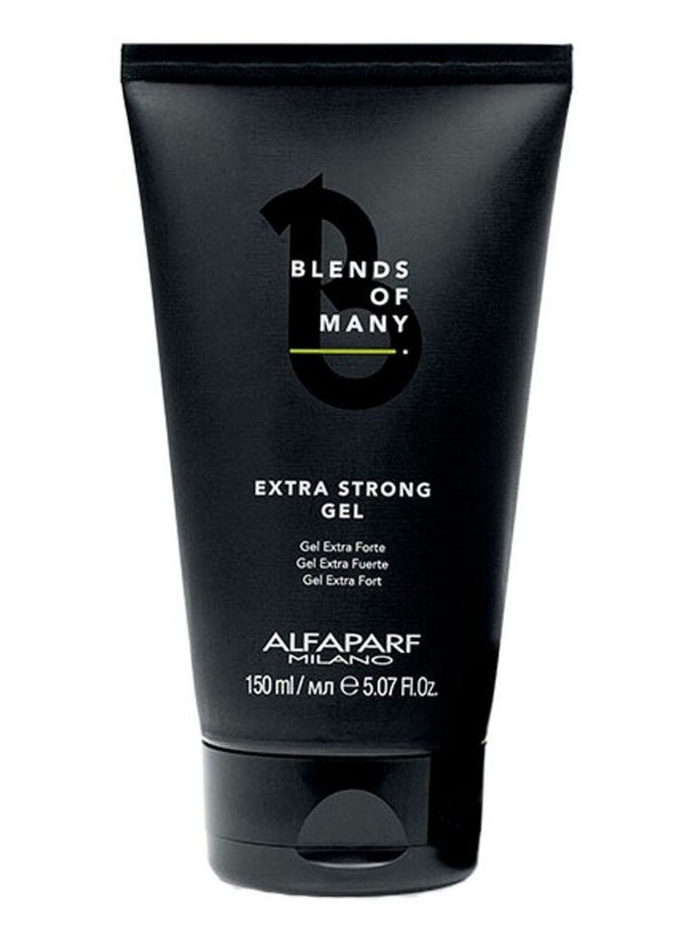 Alfaparf Milano Blends Of Many Extra Strong Gel miesten hiusgeeli erittäin vahvalla pidolla, 150 ml hinta ja tiedot | Kampaamotuotteet | hobbyhall.fi