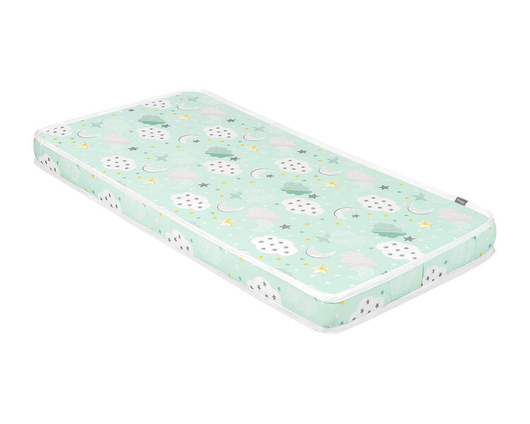 Kikka Boo Extra Comfort Clouds Mint patja, 60 cm х 120 cm х 12 cm, vihreän värinen