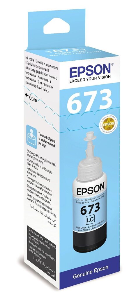 Alkuperäinen TINT Epson T6735 70ml Light Cyan hinta ja tiedot | Mustekasetit | hobbyhall.fi