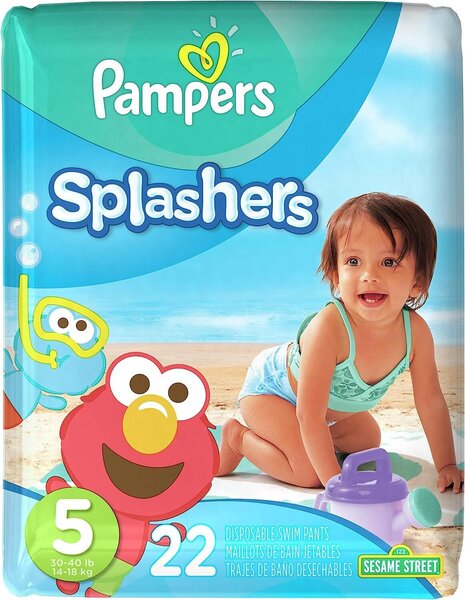 Vaipat Pampers Splashers, 5 (14-18 kg), 22 kpl