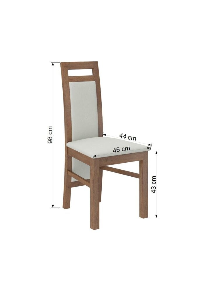 Tuoli K34, ruskea/musta hinta ja tiedot | Ruokapöydän tuolit | hobbyhall.fi