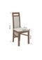 Tuoli K34, ruskea/beige hinta ja tiedot | Ruokapöydän tuolit | hobbyhall.fi